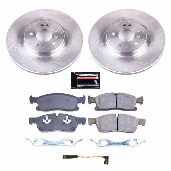 PowerStop OE Stock Replacement Low-Dust Ceramic Brake Pad and Rotor Kit