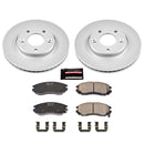 PowerStop Genuine Geomet Coated Rotor and Low-Dust Ceramic Brake Pad Kit