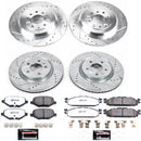 PowerStop Z36 Carbon-Fiber Ceramic Brake Pad with Drilled and Slotted Rotor Kit