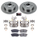 PowerStop OE Stock Replacement Low-Dust Ceramic Brake Pad, Rotor and Caliper Kit