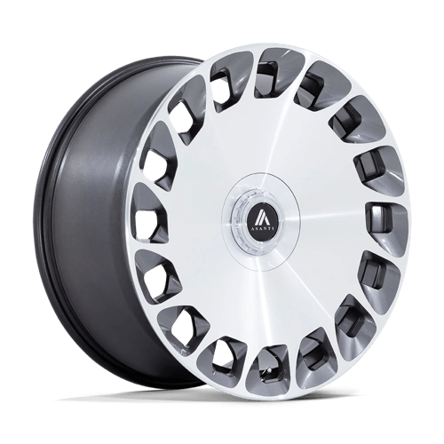 20X9 Asanti Black ABL-45 Aristocrat Gray 5X112 5X120 ET27 Wheel Rim