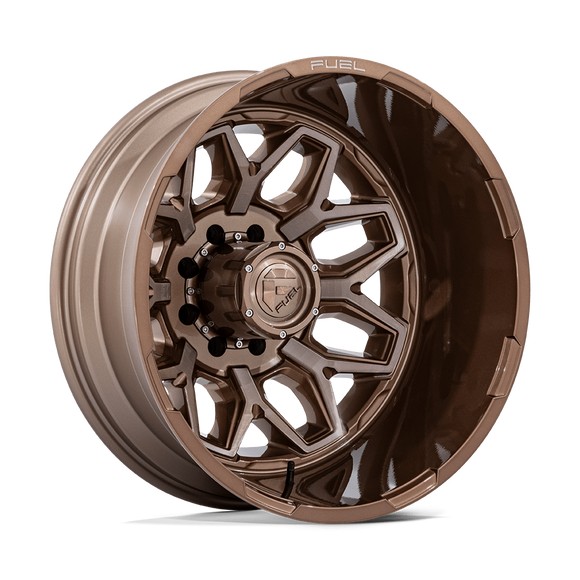 22x8.25 Fuel Off-Road D876 Flux Dually Platinum Bronze 8x165.1 ET-265 Wheel