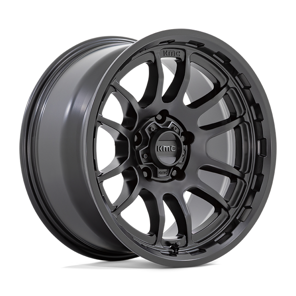 17X8.5 KMC KM727 WRATH Satin Black 5X127 ET0 wheel/rim