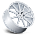 20X9 TSW TW004 Canard Gloss Silver W/ Machined Face 5x120 ET27 Wheel Rim