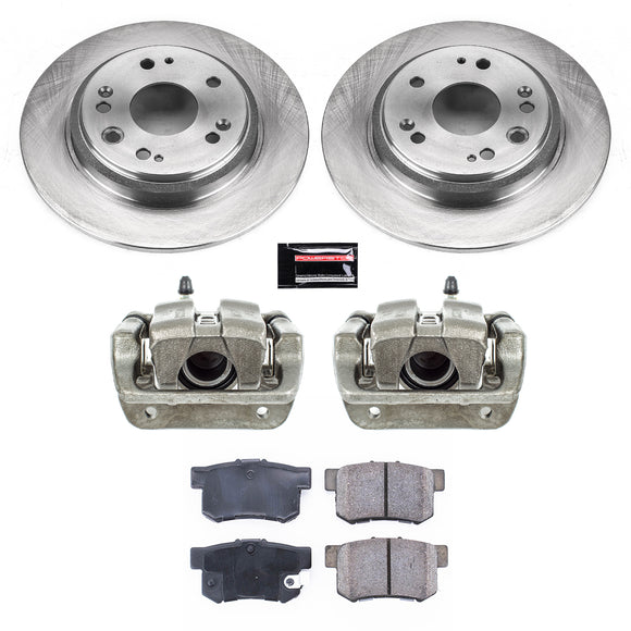 PowerStop OE Stock Replacement Low-Dust Ceramic Brake Pad, Rotor and Caliper Kit