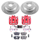 PowerStop Z23 Daily Driver Carbon-Fiber Ceramic Pads Drilled & Slotted Rotor & C