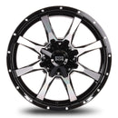 20x9 Mudder Trucker MT513 Breakover Black Milled 8x170 ET18 Wheel Rim
