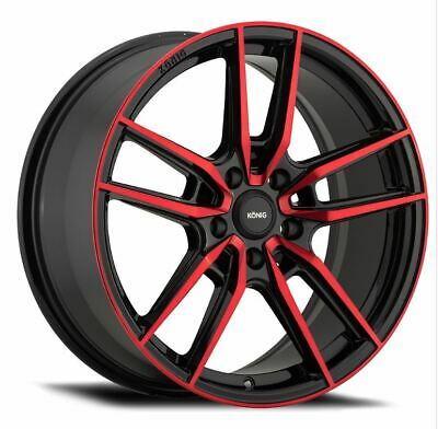 19x8.5 Konig Myth Gloss Black/Red Tint 5x114.3 5x4.5 ET40 Wheel Rim