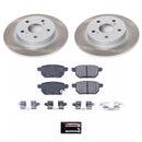 PowerStop Semi-Coated Rotor and Low-Dust Ceramic Brake Pad Kit