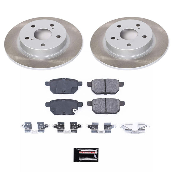 PowerStop Semi-Coated Rotor and Low-Dust Ceramic Brake Pad Kit