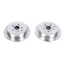 PowerStop Evolution Drilled Slotted Rotors Pair Rear For Lexus RX350