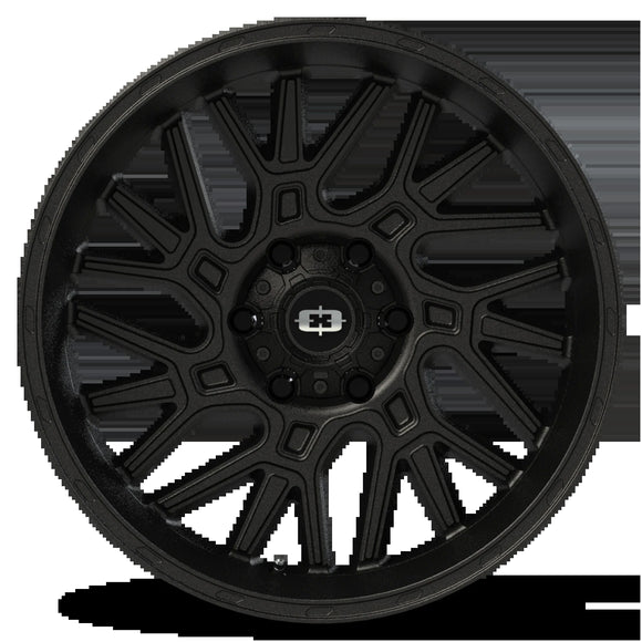 22x10 Vision 404 Brawl Satin Black Wheel 6x139.7 ET-19 CB106.2