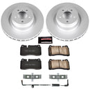 PowerStop Genuine Geomet Coated Rotor and Carbon-Fiber Ceramic Brake Pad Kit
