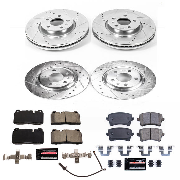 PowerStop Z23 Daily Driver Carbon-Fiber Ceramic Brake Pad and Drilled & Slotted