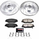PowerStop Z36 Carbon-Fiber Ceramic Brake Pad with Drilled and Slotted Rotor Kit