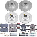 PowerStop Genuine Geomet Coated Rotor and Carbon-Fiber Ceramic Brake Pad Kit
