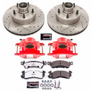 PowerStop Z26 Street Performance Ceramic Brake Pad, Drilled Slotted Rotor, and C
