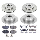 PowerStop OE Stock Replacement Low-Dust Ceramic Brake Pad and Rotor Kit
