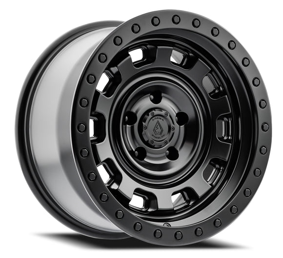 17x9 Arena Wheel Gunner Satin Black Wheel 6x135 ET0 CB87.12