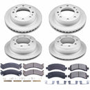 PowerStop Genuine Geomet Coated Rotor and Low-Dust Ceramic Brake Pad Kit