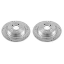 PowerStop Evolution Drilled Slotted Rotors Pair Rear For Lincoln MKZ