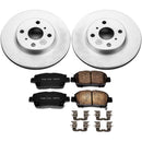 PowerStop Genuine Geomet Coated Rotor and Low-Dust Ceramic Brake Pad Kit