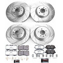 PowerStop Z36 Carbon-Fiber Ceramic Brake Pad with Drilled and Slotted Rotor Kit