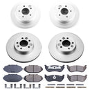 PowerStop Genuine Geomet Coated Rotor and Low-Dust Ceramic Brake Pad Kit