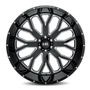 26x14 Hardrock Slammer Xposed Gloss Black Milled 5x127 ET-76 wheel/rim-1