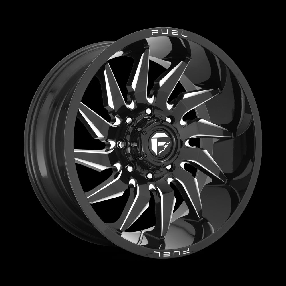 20X10 Fuel D744 Saber Gloss Black Milled 8X165.1 ET-18 wheel/rim