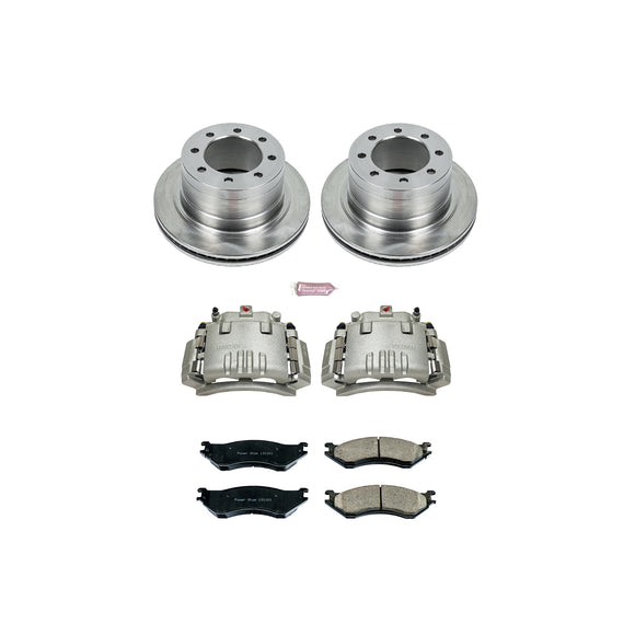 PowerStop OE Stock Replacement Low-Dust Ceramic Brake Pad, Rotor and Caliper Kit