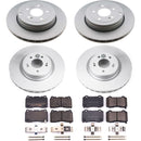 PowerStop Genuine Geomet Coated Rotor and Low-Dust Ceramic Brake Pad Kit