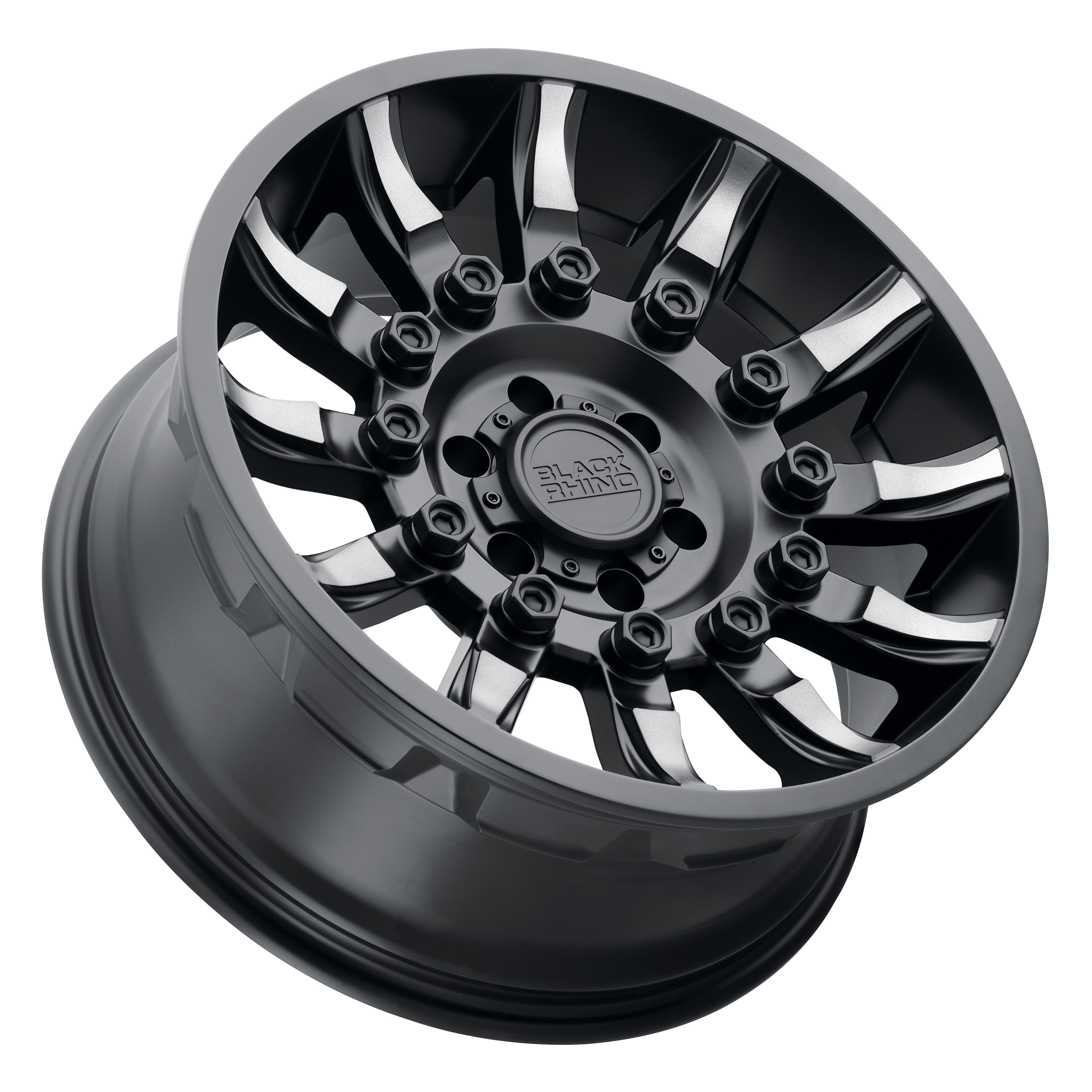 MISSION 17x8.5 6/139.7 ET00 CB112.1 MATTE BLACK W/MACHINED TINTED SPOKES