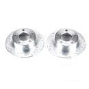 PowerStop Evolution Drilled Slotted Rotors Pair Rear For Audi A6 Quattro