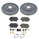 PowerStop Genuine Geomet Coated Rotor and Carbon-Fiber Ceramic Brake Pad Kit