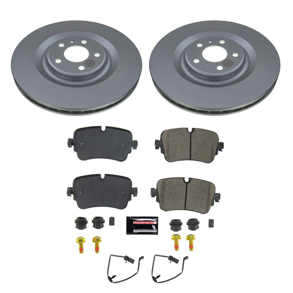 PowerStop Genuine Geomet Coated Rotor and Carbon-Fiber Ceramic Brake Pad Kit