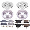 PowerStop OE Stock Replacement Low-Dust Ceramic Brake Pad and Rotor Kit