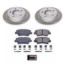 PowerStop Semi-Coated Rotor and Low-Dust Ceramic Brake Pad Kit