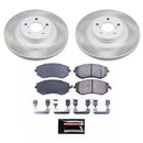 PowerStop Semi-Coated Rotor and Low-Dust Ceramic Brake Pad Kit