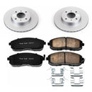 PowerStop Genuine Geomet Coated Rotor and Low-Dust Ceramic Brake Pad Kit