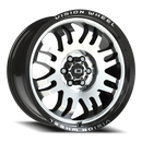 18x8.5 Vision 409 Inferno Black Machined Face 6x114.3 6x4.5 ET0 Wheel Rim