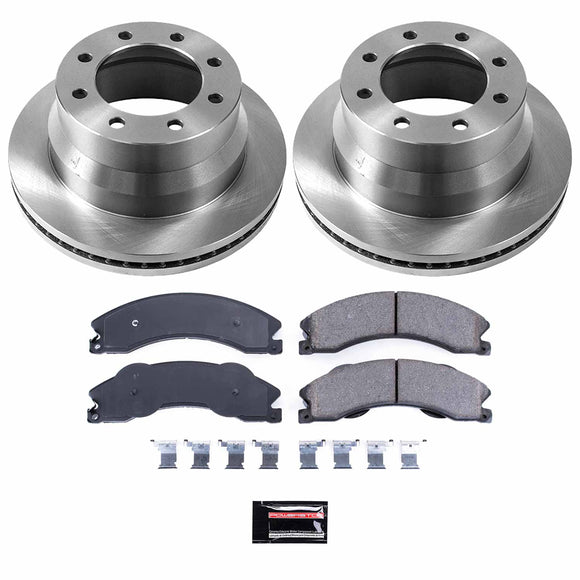 PowerStop OE Stock Replacement Low-Dust Ceramic Brake Pad and Rotor Kit