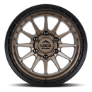 17x9 Lock Off-Road Baja Matte Bronze Black Ring 6x135 ET-12 Wheel Rim