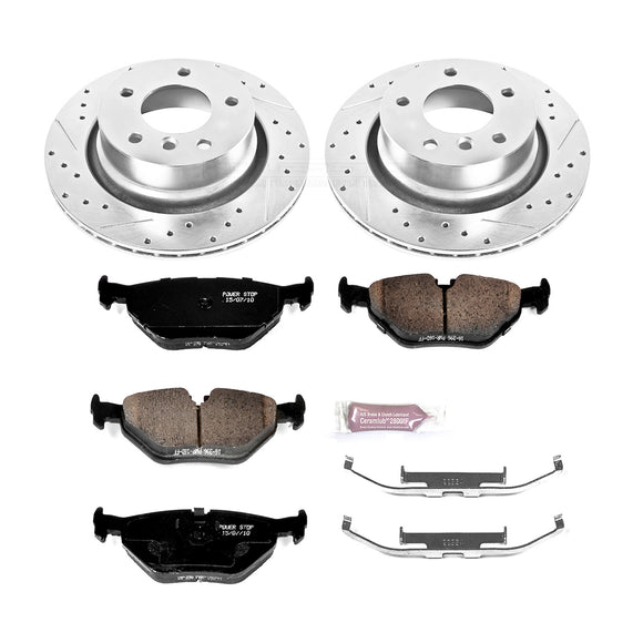 PowerStop Z23 Daily Driver Carbon-Fiber Ceramic Brake Pad and Drilled & Slotted