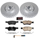 PowerStop Genuine Geomet Coated Rotor and Carbon-Fiber Ceramic Brake Pad Kit
