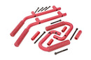 Rough Country Steel Grab Handles Red For Jeep Wrangler JK 07-18