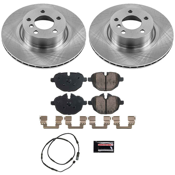 PowerStop OE Stock Replacement Low-Dust Ceramic Brake Pad and Rotor Kit