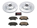 PowerStop Z23 Daily Driver Carbon-Fiber Ceramic Brake Pad and Drilled & Slotted