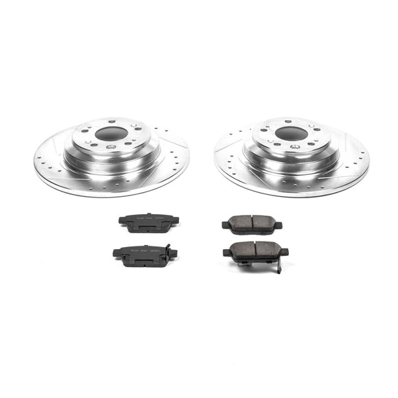 PowerStop Z23 Daily Driver Carbon-Fiber Ceramic Brake Pad and Drilled & Slotted