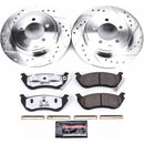 PowerStop Z36 Carbon-Fiber Ceramic Brake Pad with Drilled and Slotted Rotor Kit